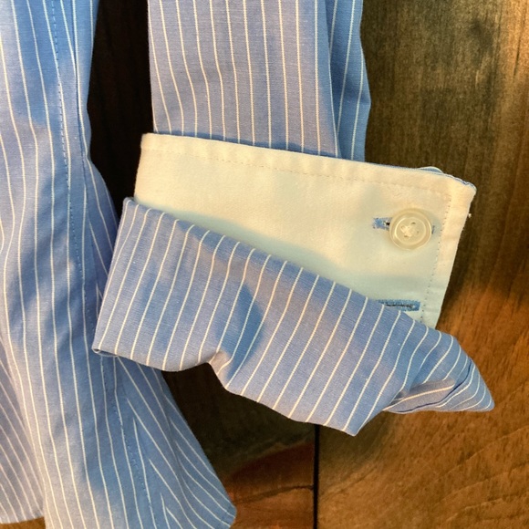 Banana Republic Women's Blue Blouse w/ Stripe - Picture 6 of 6